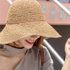 Outdoor summer corchet bucket hat for women