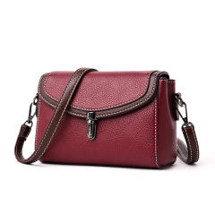 Concise easy match PU leather samll crossbody bag