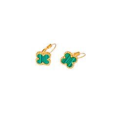 Classic clover stainless steel necklace earrings