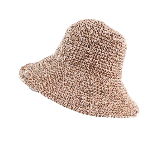 Outdoor summer corchet bucket hat for women