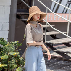Outdoor summer corchet bucket hat for women