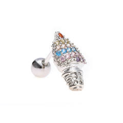 Creative cute animal design piercing earrings cartilage earrings