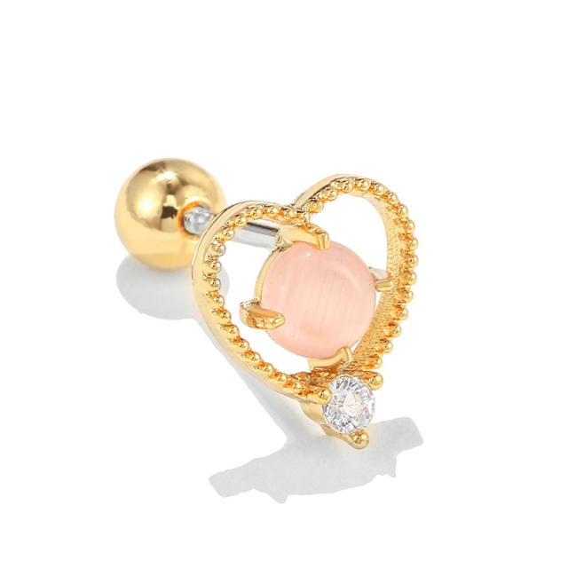 Y2K pink color sweet piercing earring cartilage earrings