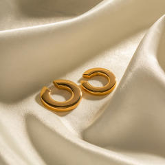 18K chunky stainless steel ear cuff