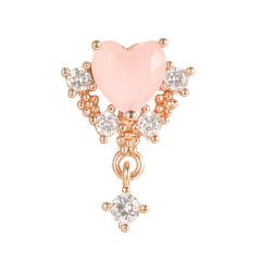 Y2K pink color sweet piercing earring cartilage earrings