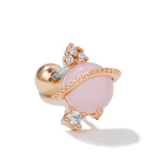 Y2K pink color sweet piercing earring cartilage earrings