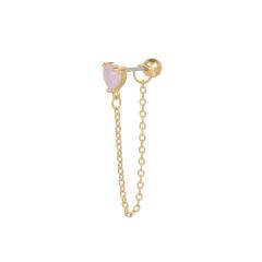 Y2K pink color sweet piercing earring cartilage earrings