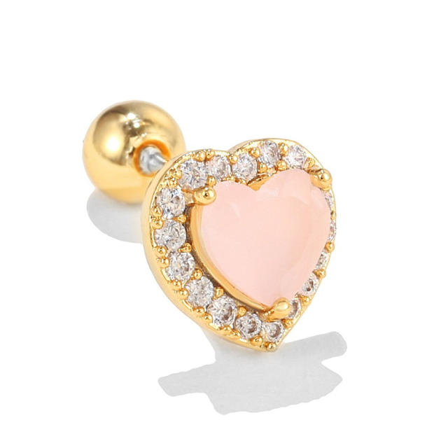 Y2K pink color sweet piercing earring cartilage earrings