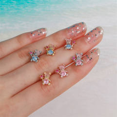 Creative cute animal design piercing earrings cartilage earrings