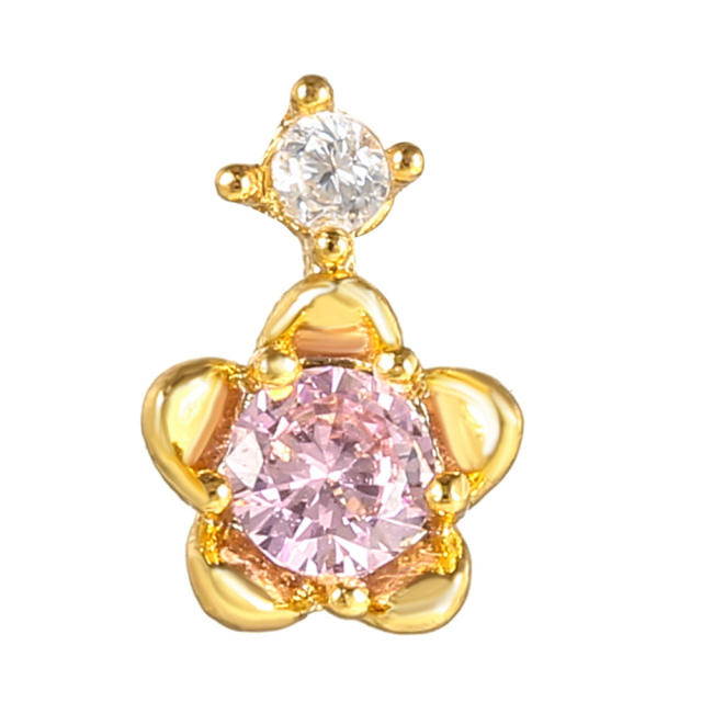 Y2K pink color sweet piercing earring cartilage earrings