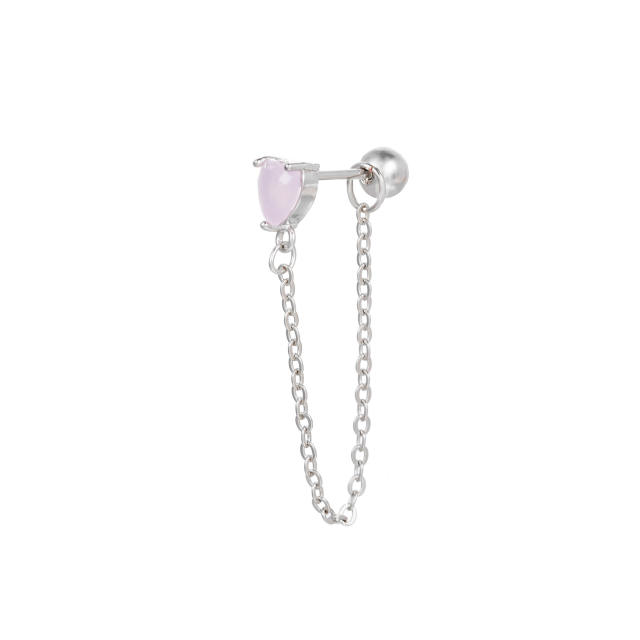 Y2K pink color sweet piercing earring cartilage earrings