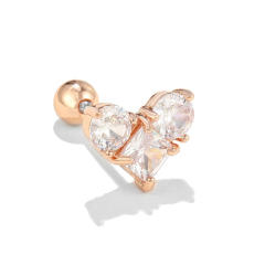 Y2K pink color sweet piercing earring cartilage earrings