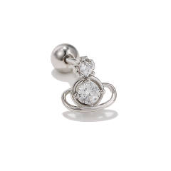 Creative cute animal design piercing earrings cartilage earrings