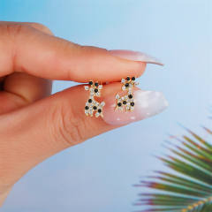 Creative cute animal design piercing earrings cartilage earrings