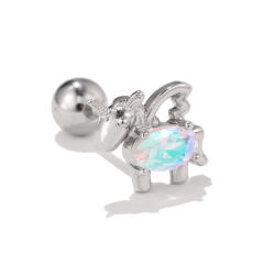 Delicate cubic zircon heart star piercing earring cartilage earrings
