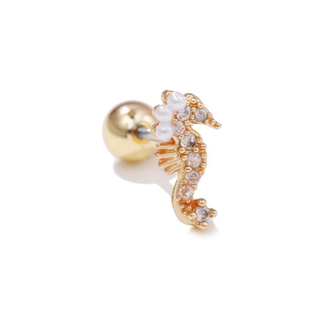 Delicate cute animal series piercing earrings cartilage earrings