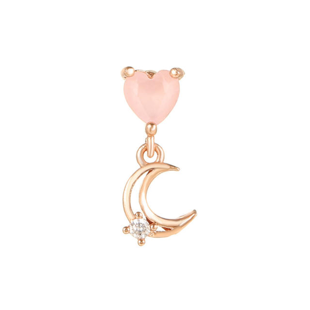 Y2K pink color sweet piercing earring cartilage earrings