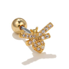 Delicate cute animal series piercing earrings cartilage earrings