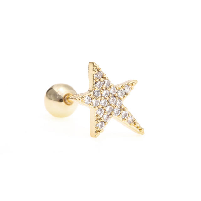 Cute animal series piercing earrings cartilage earrings