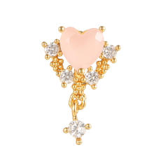 Y2K pink color sweet piercing earring cartilage earrings