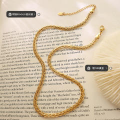 Hiphop stainless steel chain necklace choker