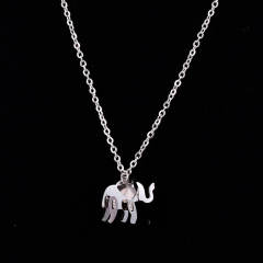 Fashion cute elephant stainless steel necklace