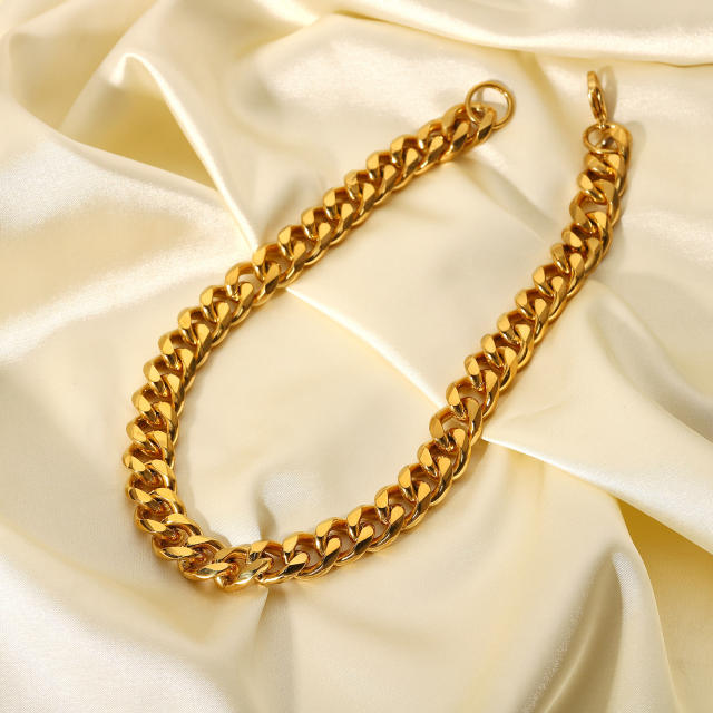 15mm hot sale 18KG stainless steel cuban chain necklace