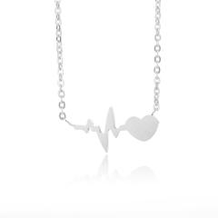 18K heartbeart stainless steel necklace