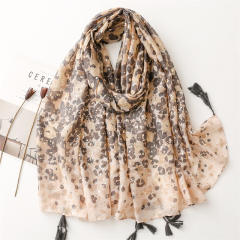 Summer classic leopard grain pattern fashion scarf
