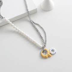 Y2K dopamine color enamel donuts necklace