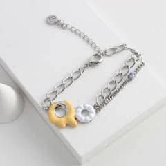 Y2K dopamine color enamel donuts necklace