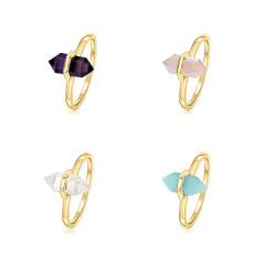 925 sterling silver crystal stone finger rings tail rings