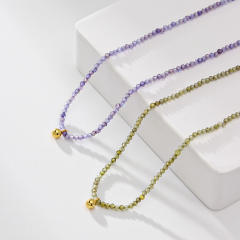 Chic easy match colorful beaded choker necklace
