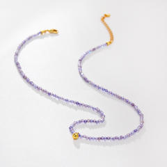 Chic easy match colorful beaded choker necklace