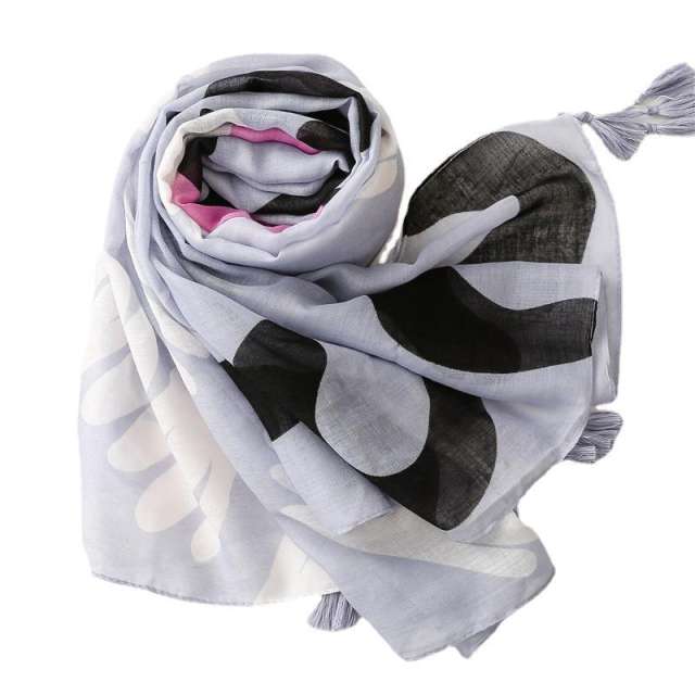 Boho funny c letter printing women fashion scarf