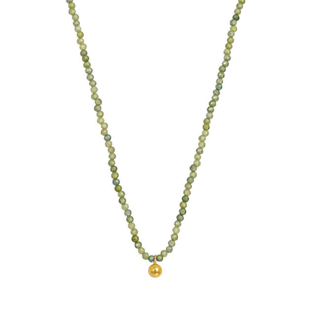 Chic easy match colorful beaded choker necklace