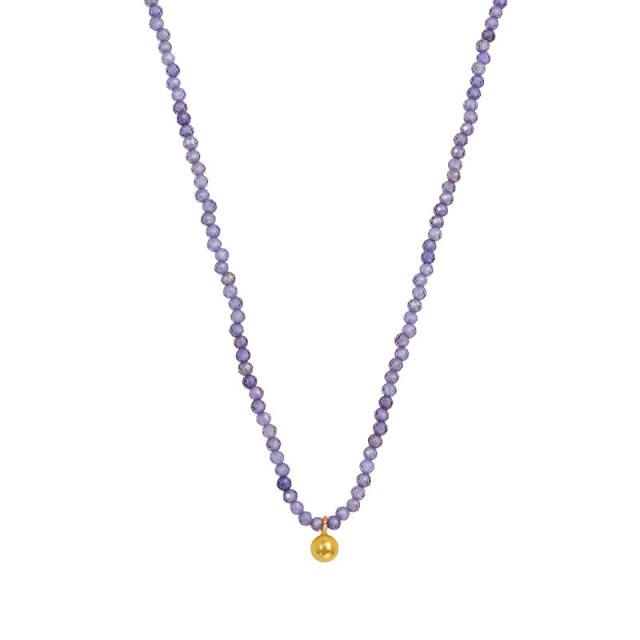 Chic easy match colorful beaded choker necklace