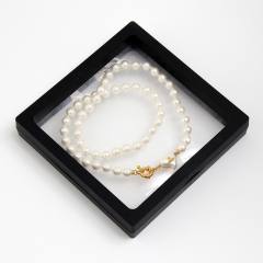 Famous brand pearl bead saturn choker necklace