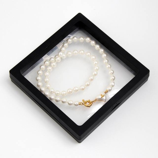 Famous brand pearl bead saturn choker necklace