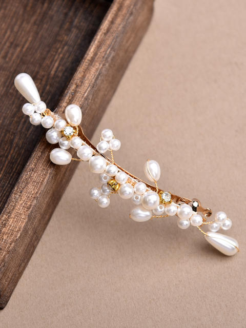 Korean fashion pearl french barrette hair clips