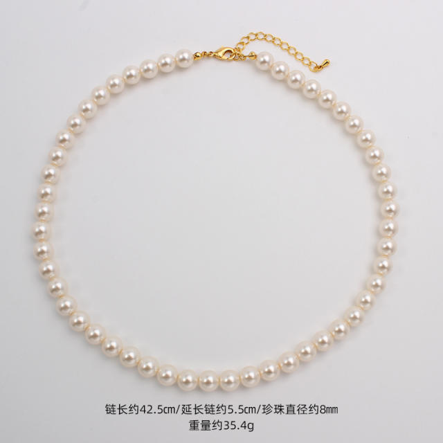 Elegant women pearl necklace gift