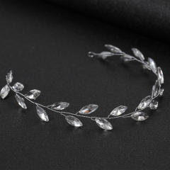 Simple horse eye shape rhinestone wedding hair vines