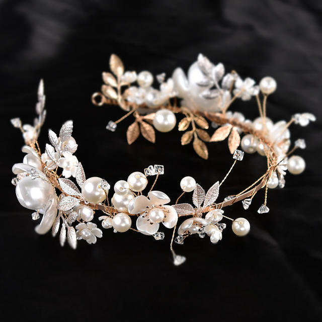 Korean fashion romantic flower wedding headband