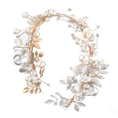 Korean fashion romantic flower wedding headband