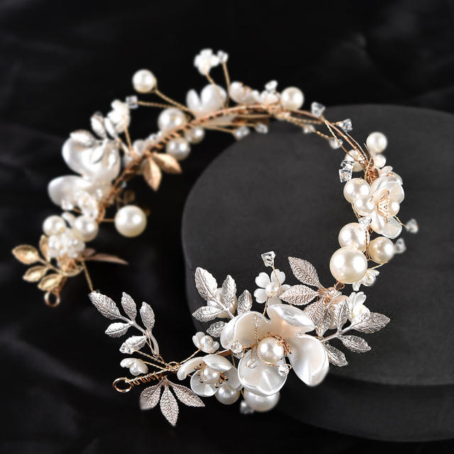 Korean fashion romantic flower wedding headband