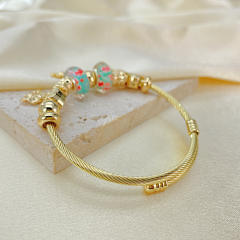 National trend cute elephant charm diy bracelet