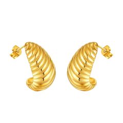 Chunky stainless steel studs earrings