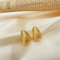 Chunky stainless steel studs earrings