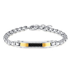 Punk trend stainless steel chain bracelet for  men