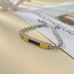 Punk trend stainless steel chain bracelet for  men